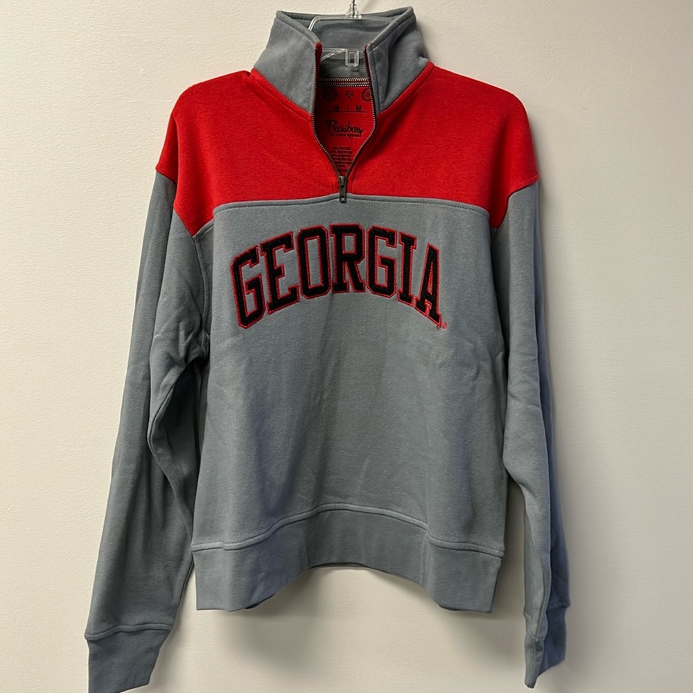 Pressbox Georgia Bulldogs Embroidered Sweatshirt